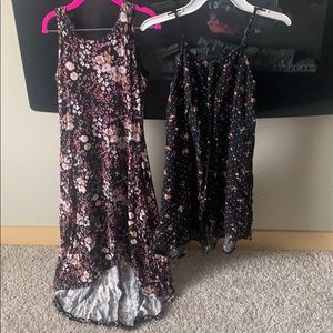 Art Class Black floral Girls dresses